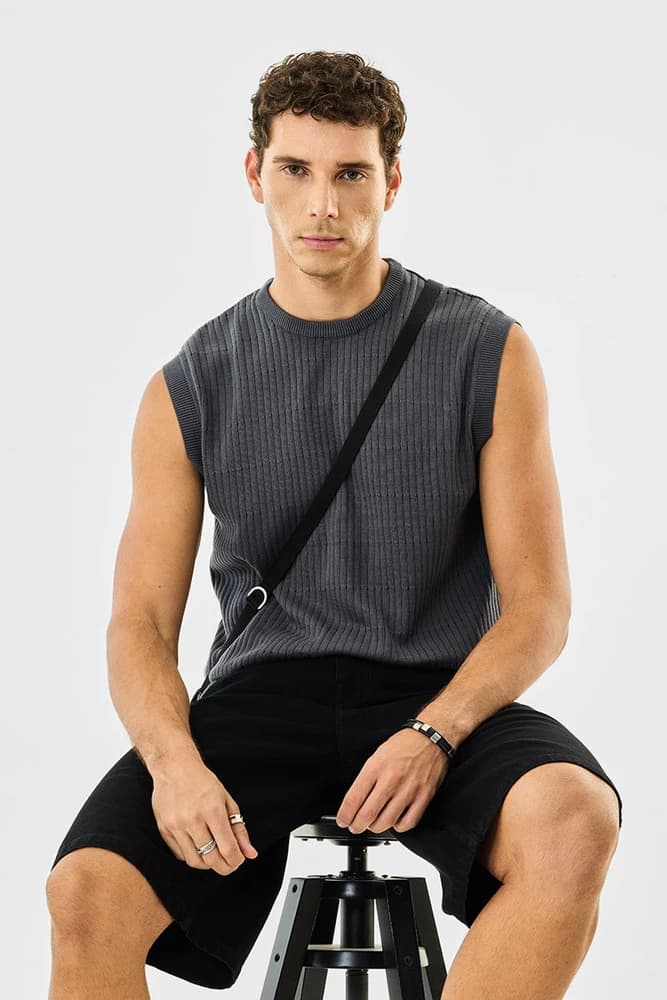 Regular Fit Cotton Textured T-Shirts