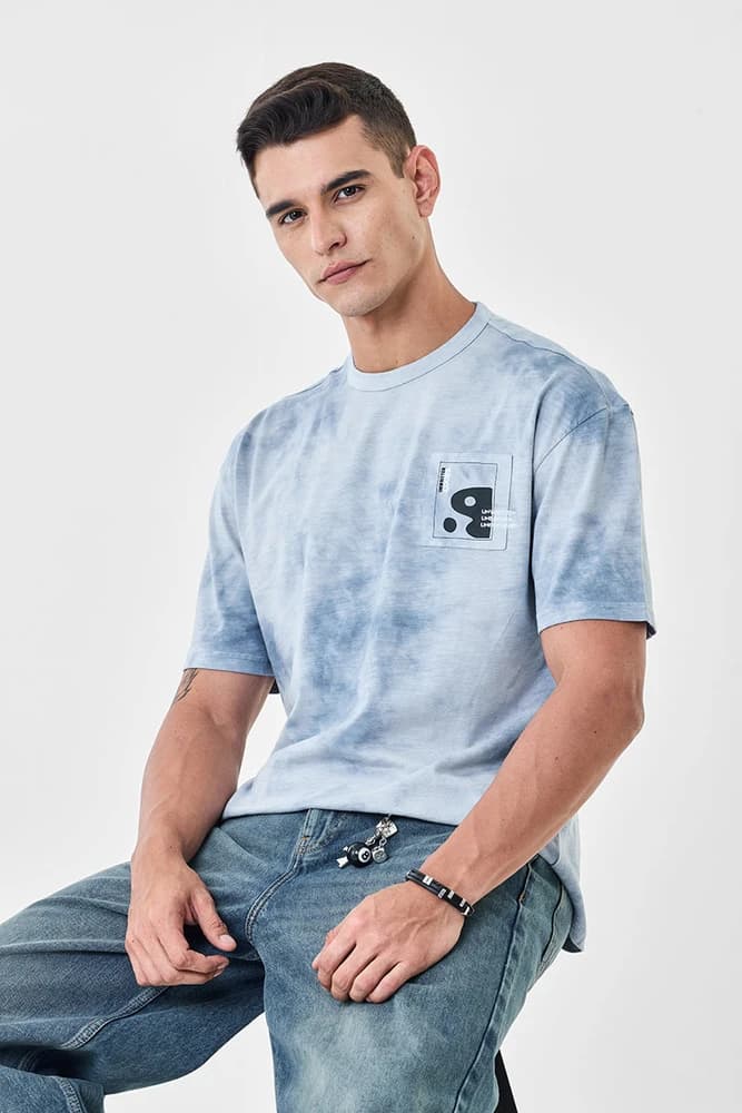 Oversized Fit Cotton Tie & Dye T-Shirts