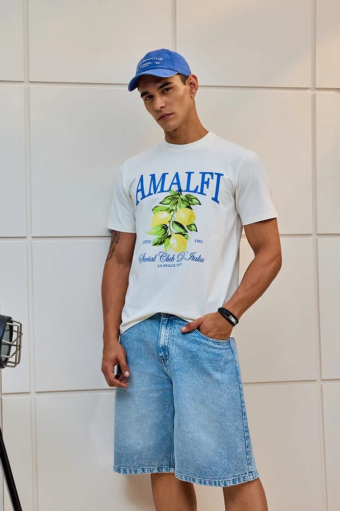 Regular Fit Cotton Graphic Print T-Shirts