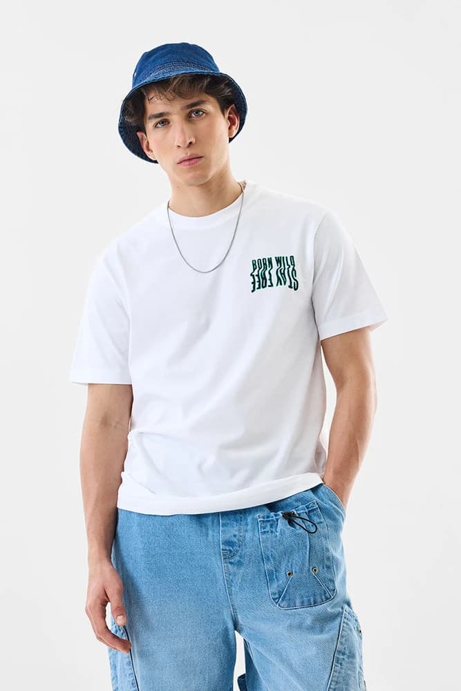 Slim Fit Cotton Graphic Print T-Shirts
