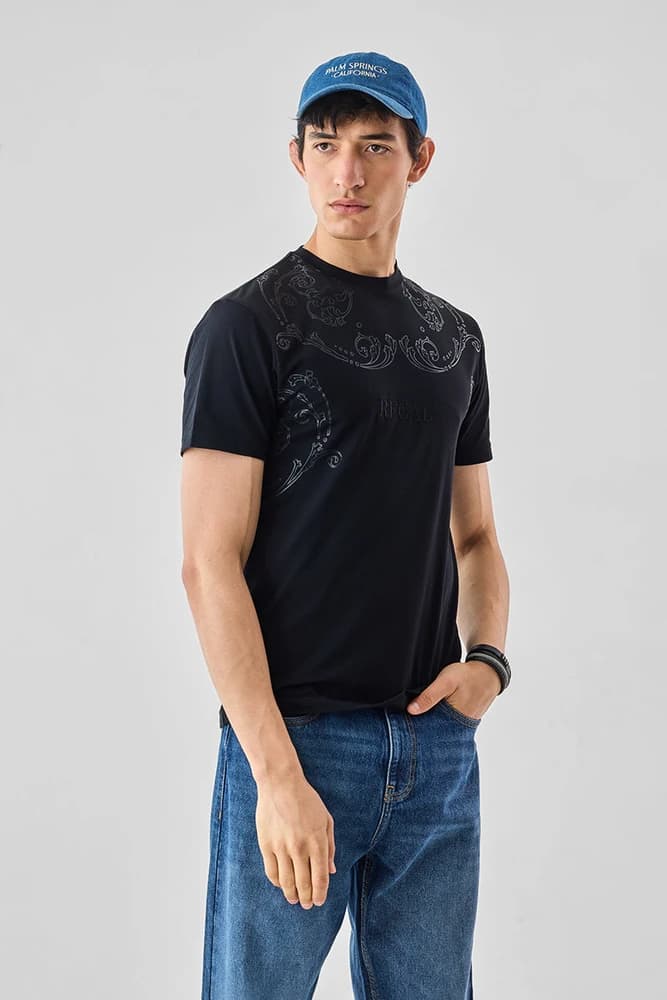 Slim Fit Cotton Printed T-Shirts