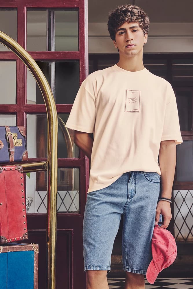 Oversized Fit Cotton Graphic Print T-Shirts
