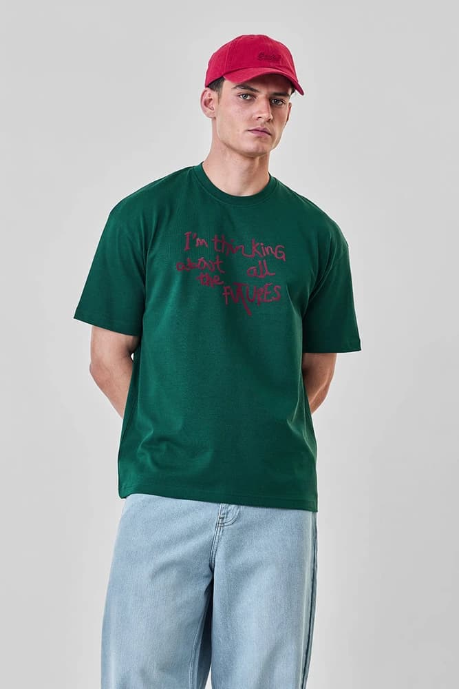 Oversized Fit Cotton Graphic Print T-Shirts
