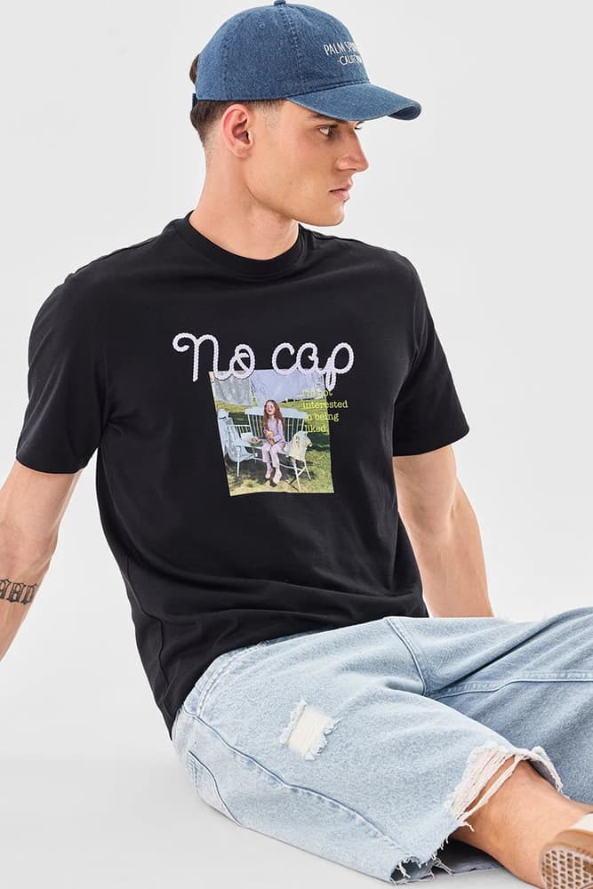 Regular Fit Cotton Graphic Print T-Shirts