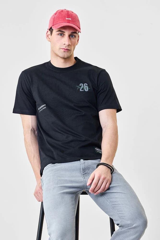 Regular Fit Cotton Graphic Print T-Shirts
