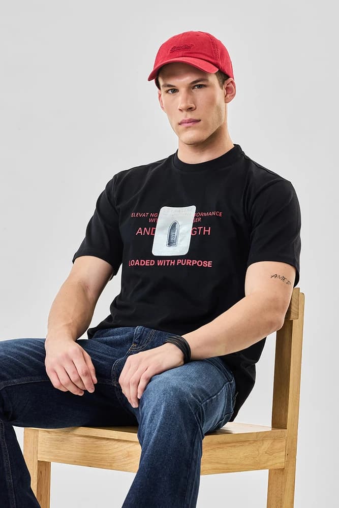Regular Fit Cotton Graphic Print T-Shirts