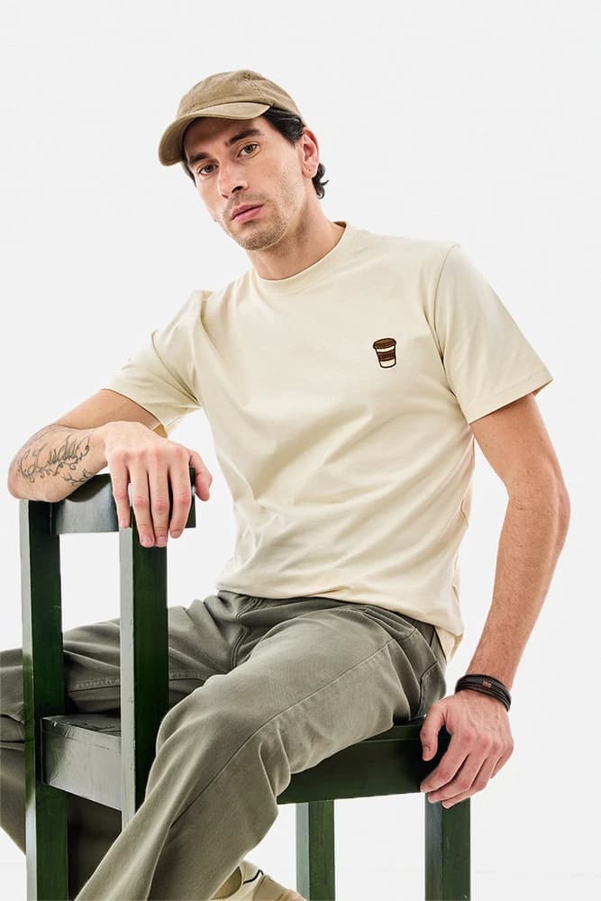 Regular Fit Cotton Embroidered T-Shirts