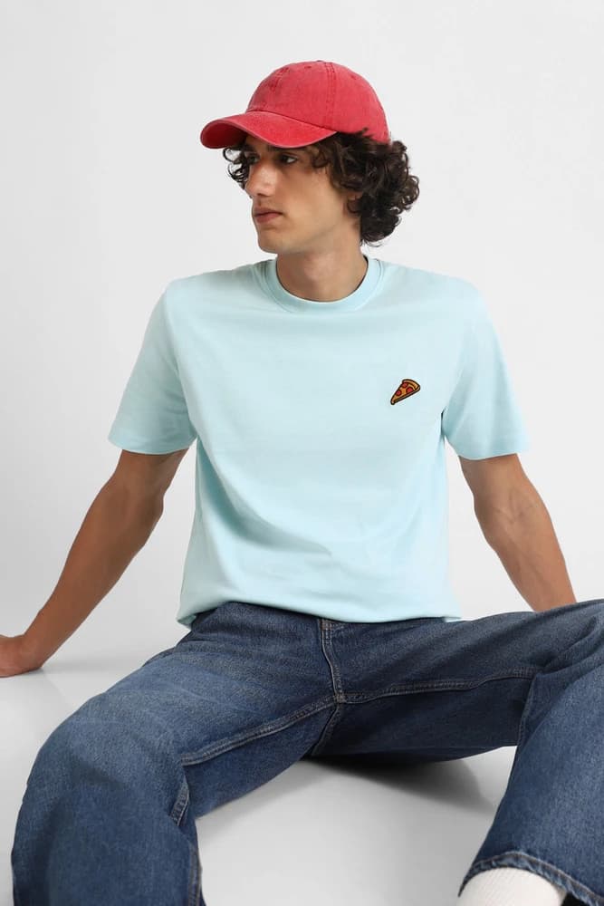 Regular Fit Cotton Embroidered T-Shirts