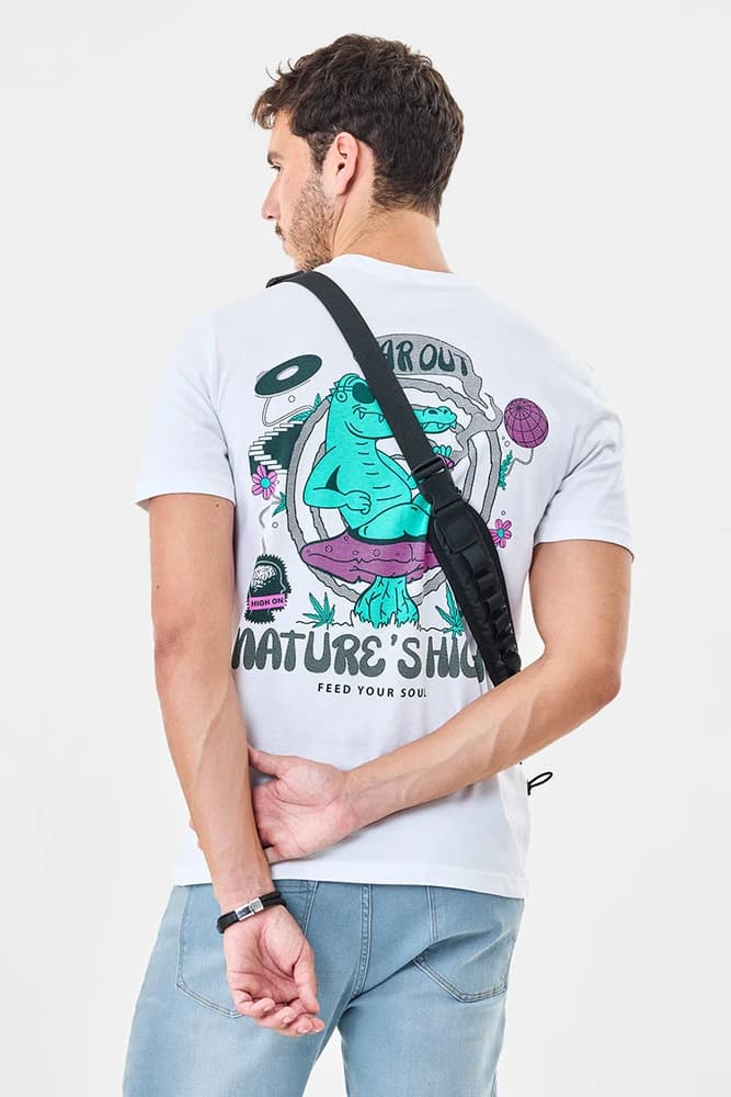 Regular Fit Cotton Graphic Print T-Shirts