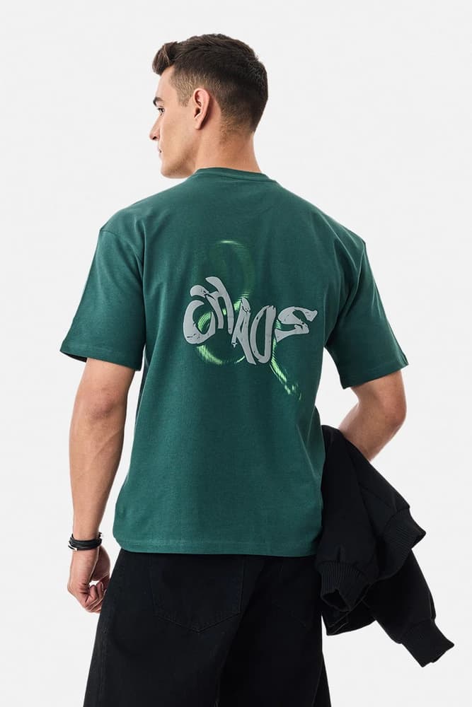 Oversized Fit Cotton Graphic Print T-Shirts