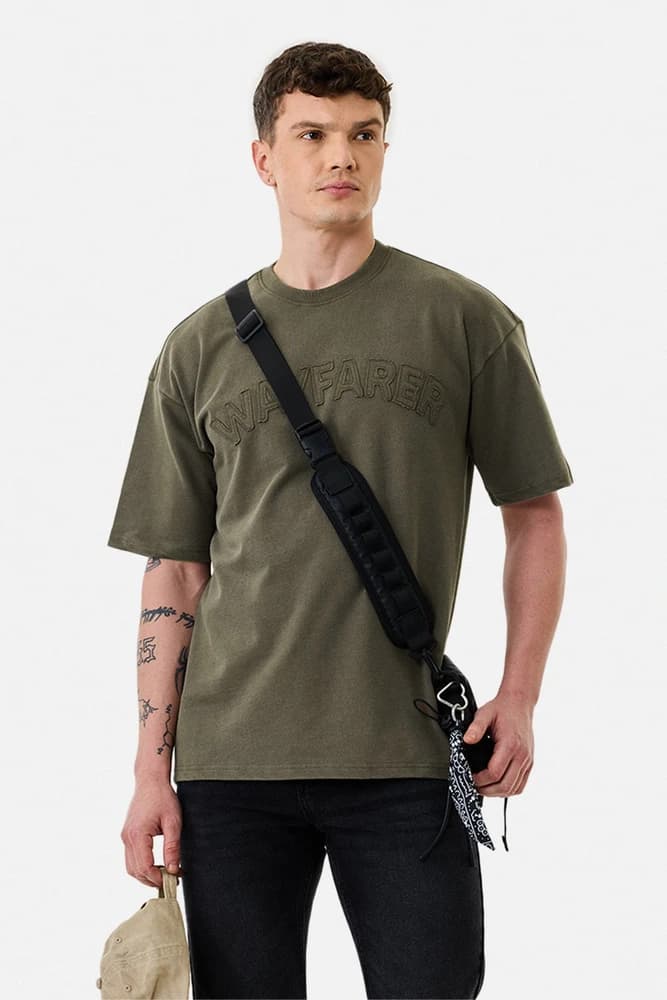 Oversized Fit Cotton Embroidered T-Shirts