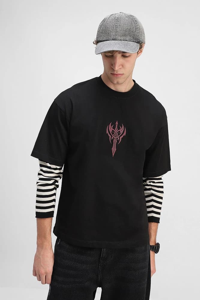 Box Fit Cotton Graphic Print T-Shirts