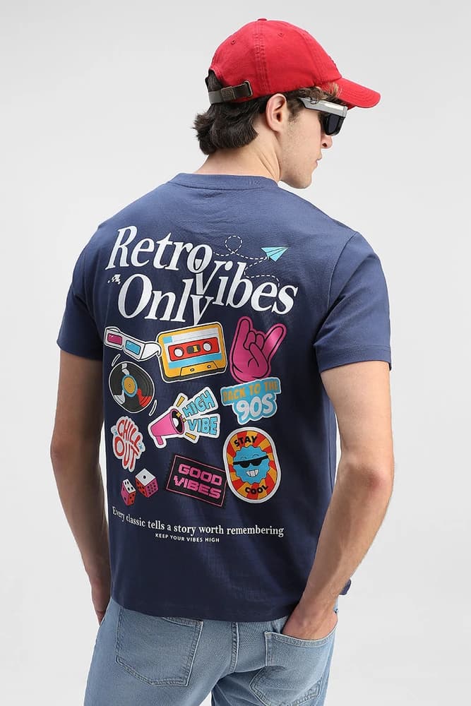 Regular Fit Cotton Graphic Print T-Shirts
