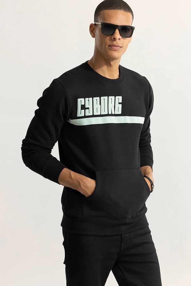 Relaxed Fit Cotton Printed, Graphic Print Sweatshirts