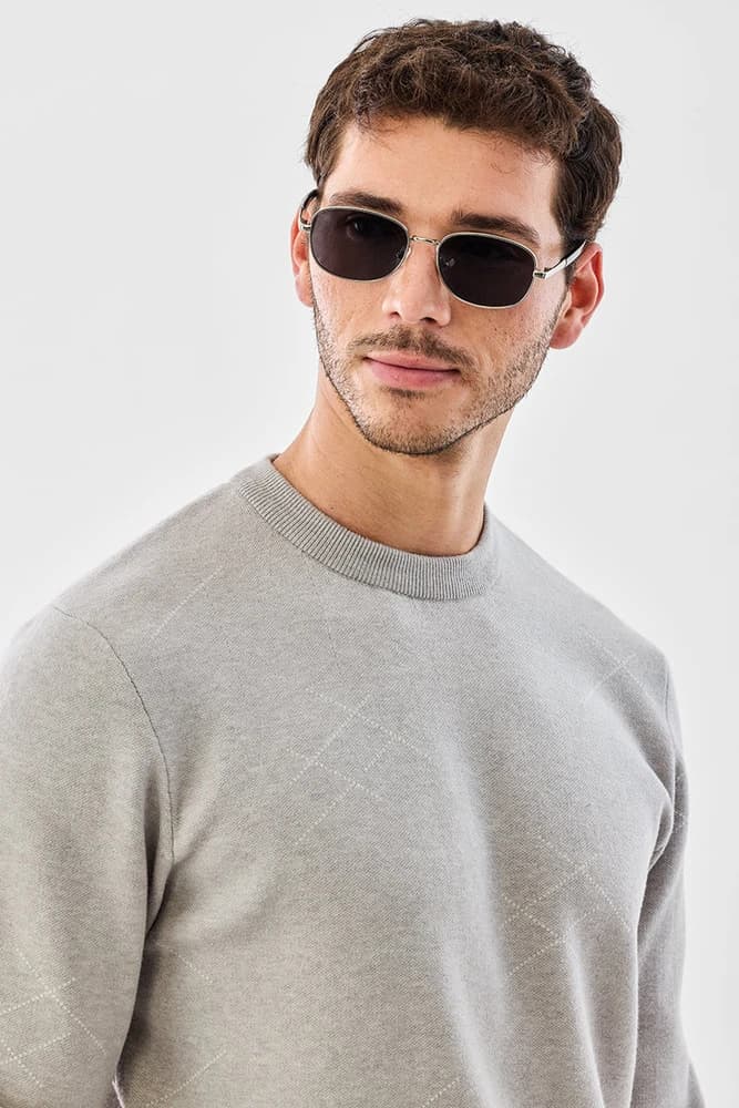 Regular Fit Others Self-Design Sweaters