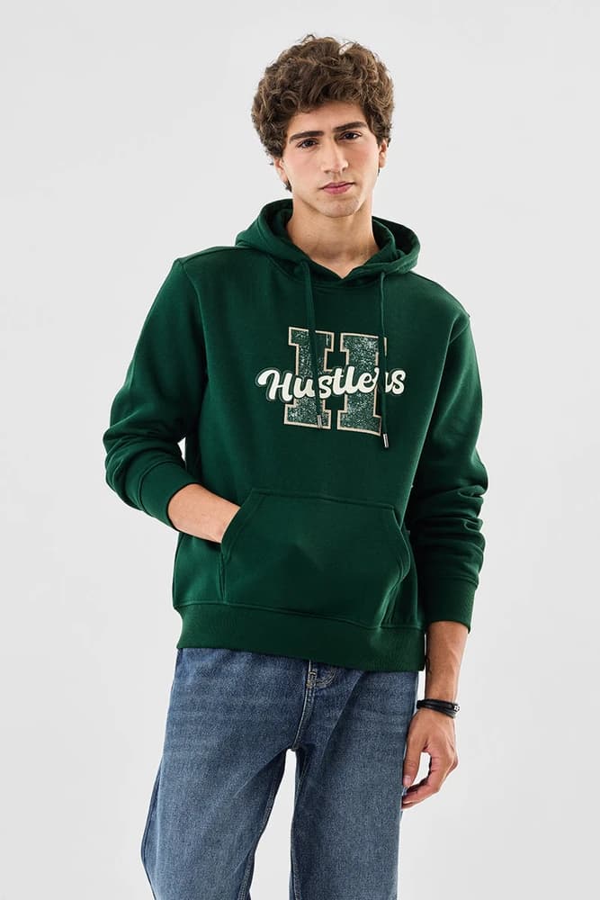 Oversized Fit Cotton Graphic Print Hoodies