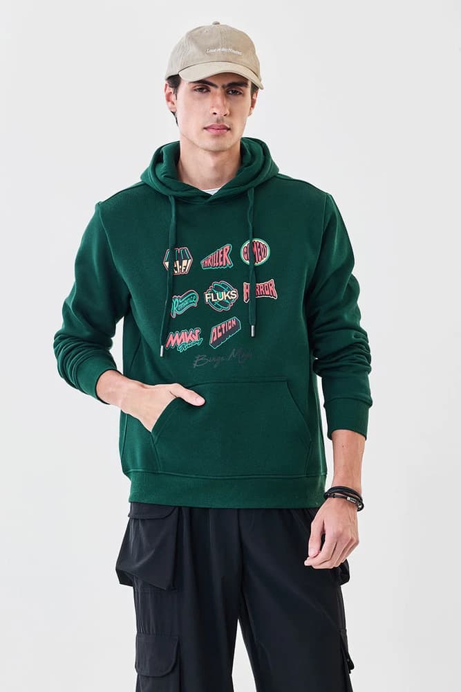 Oversized Fit Cotton Graphic Print Hoodies