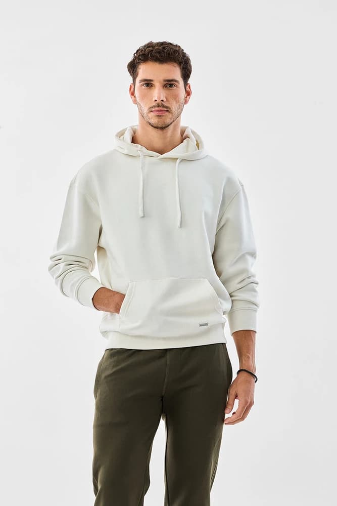 Relaxed Fit Cotton Plain Hoodies