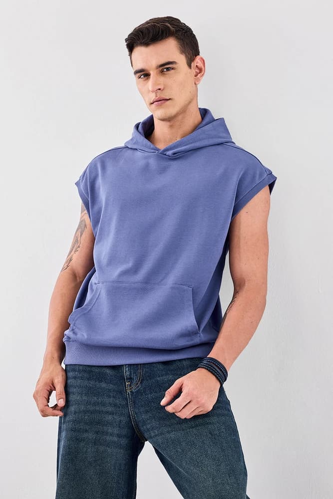 Oversized Fit Cotton Plain Hoodies