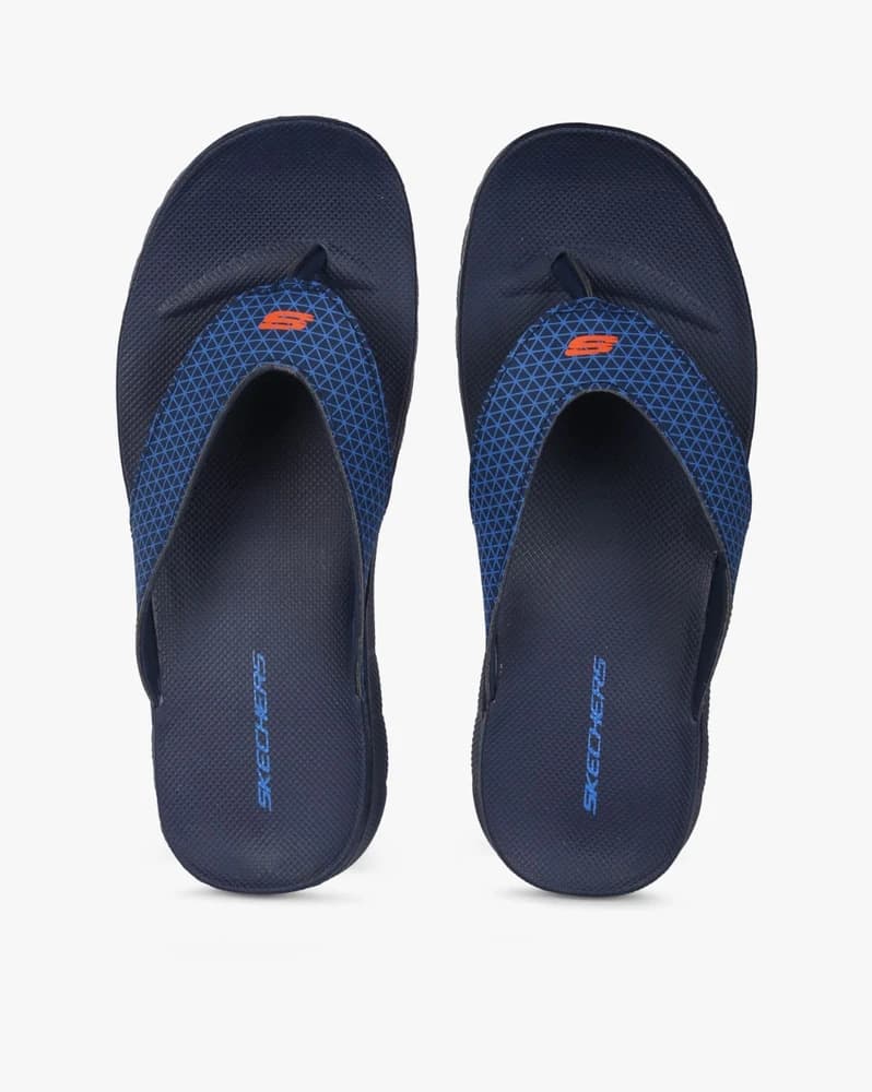 Flip-Flops with Geometric Print Thong Strap