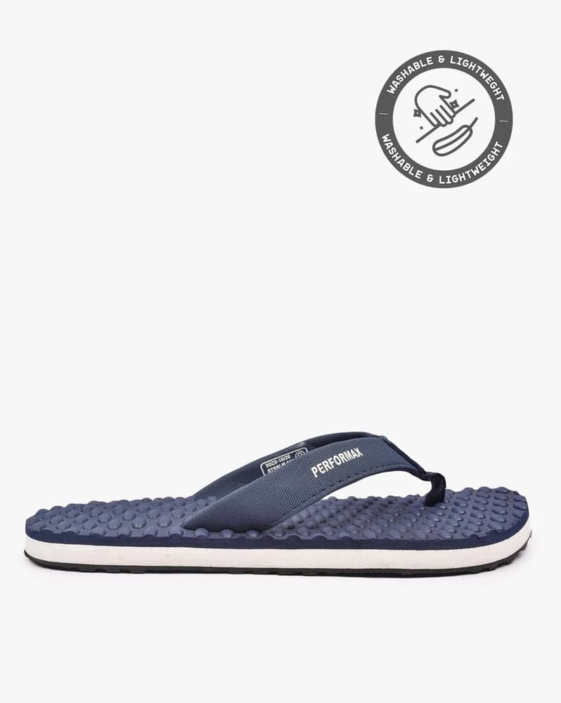 Thong-Strap Flip-Flops with Signature Branding