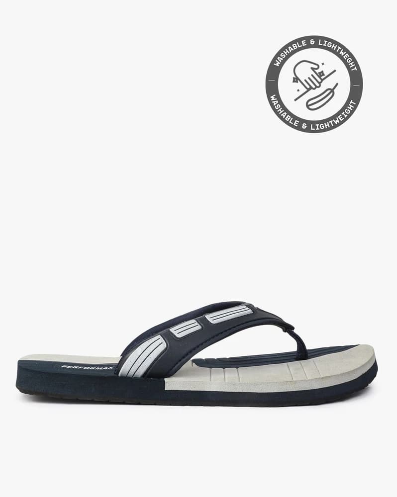Colourblock Thong-Strap Flip-Flops