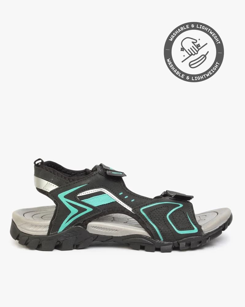 Dual-Strap Sandals with Velcro Closure