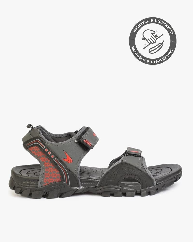 Strappy Sandals with Velcro Closure