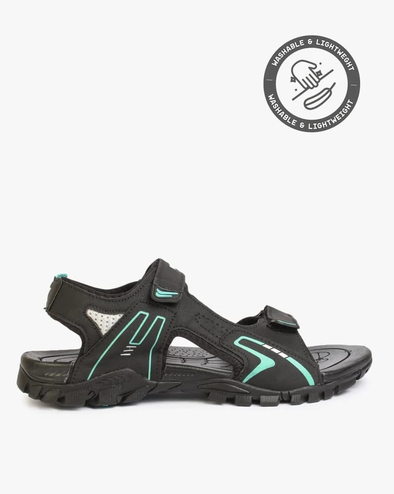 Strappy Sandals with Velcro Fastening