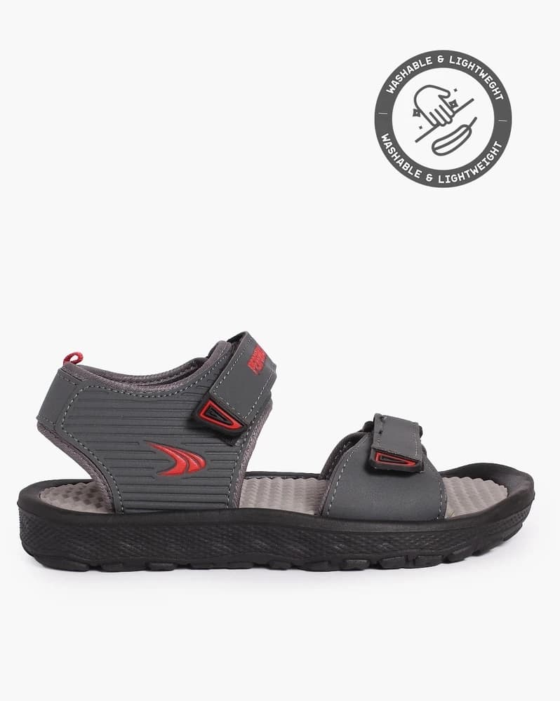 Men Open-Toe Sandals with Velcro Closure