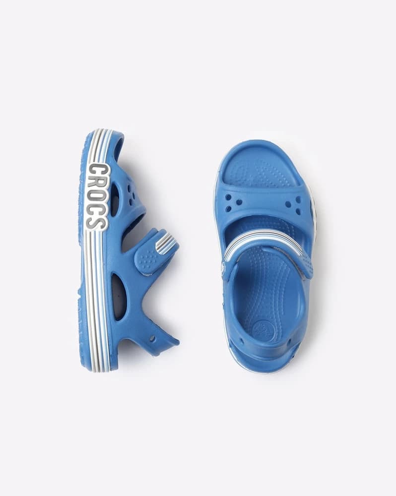 Perforated Double-Strap Slip-On Sandals