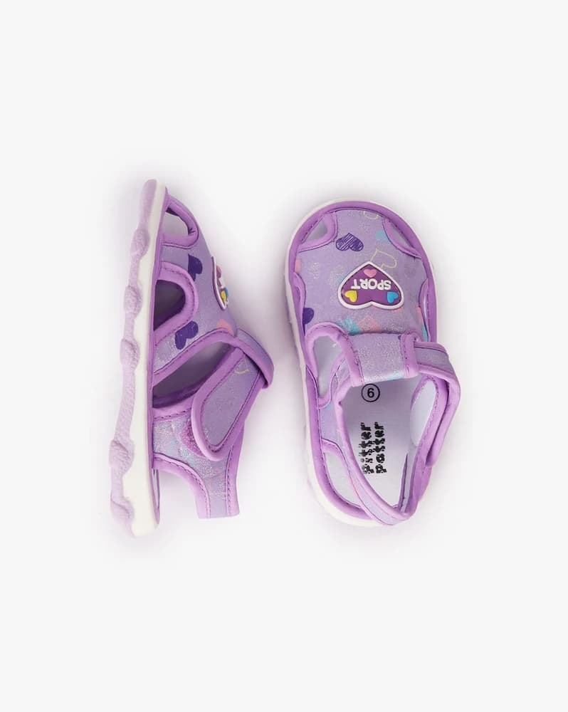 Kids Strappy Sandals with Velcro Closure