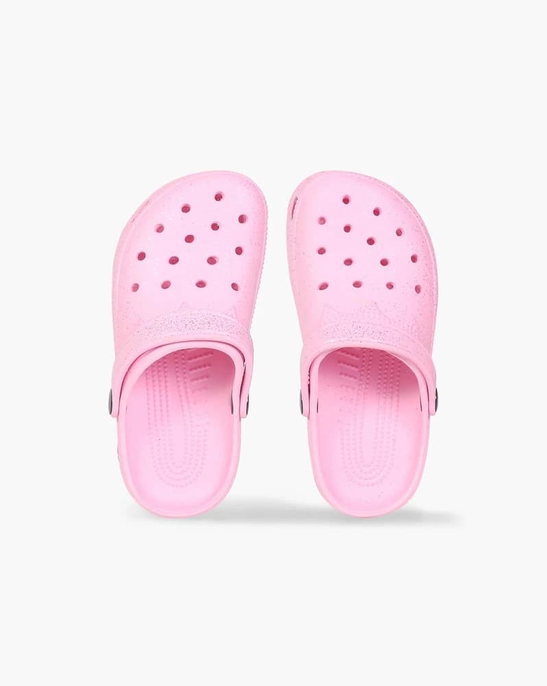 Girls Glitter Embellished Slingback Clogs