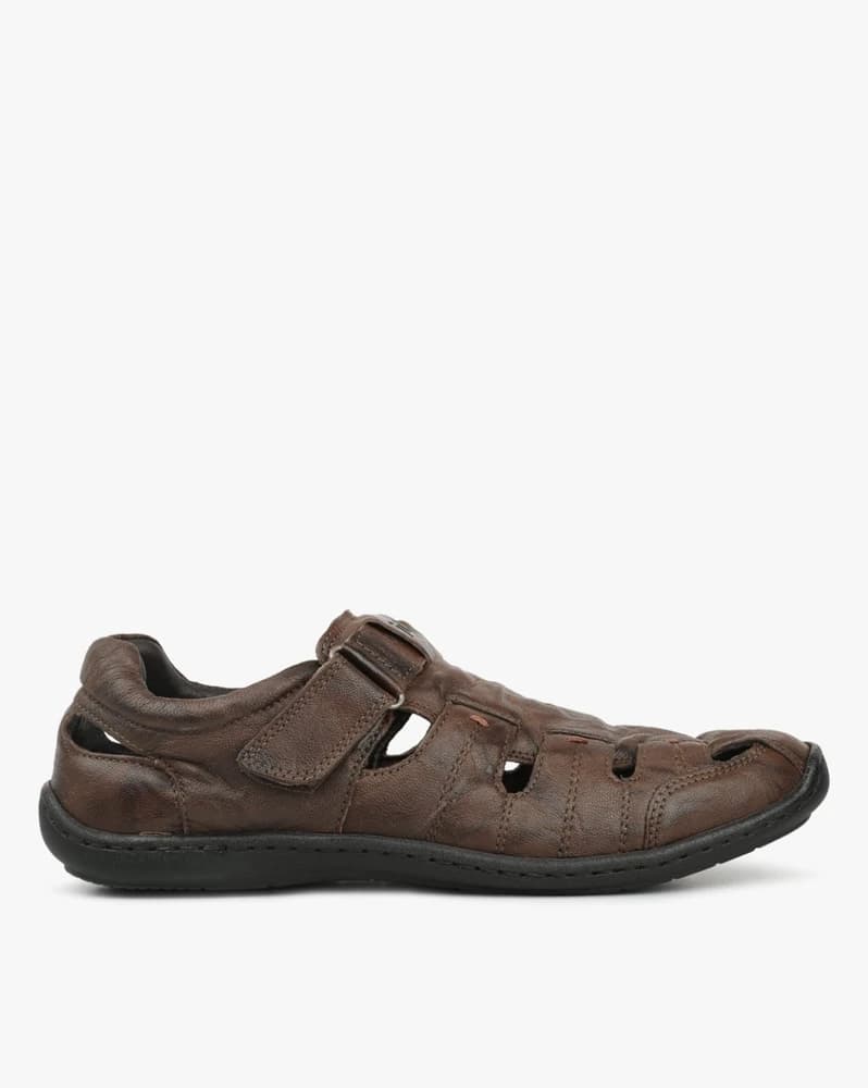 Panelled Sandals with Velcro Enclosure