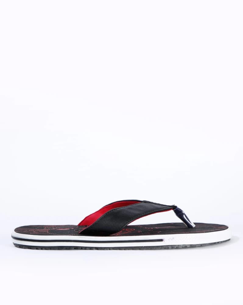 Printed Thong-Strap Flip-Flops