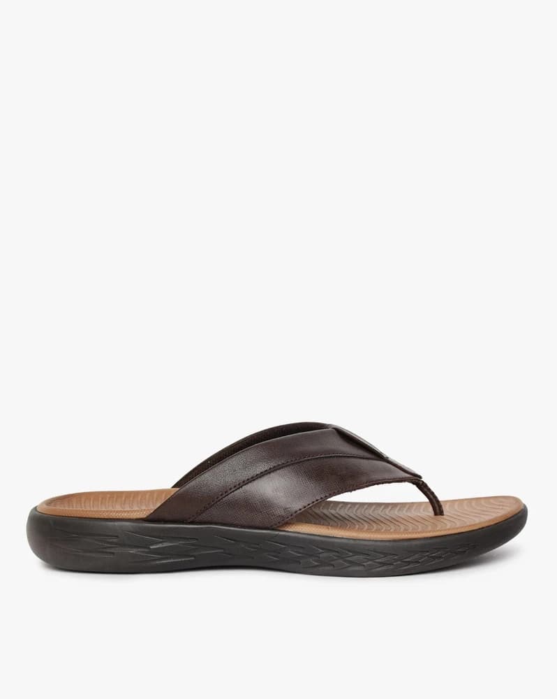 Thong-Strap Sandals with Textured Footbed