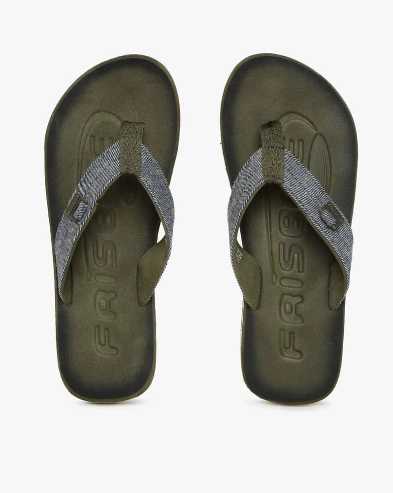 Thong-Strap Flip-Flops with Branding