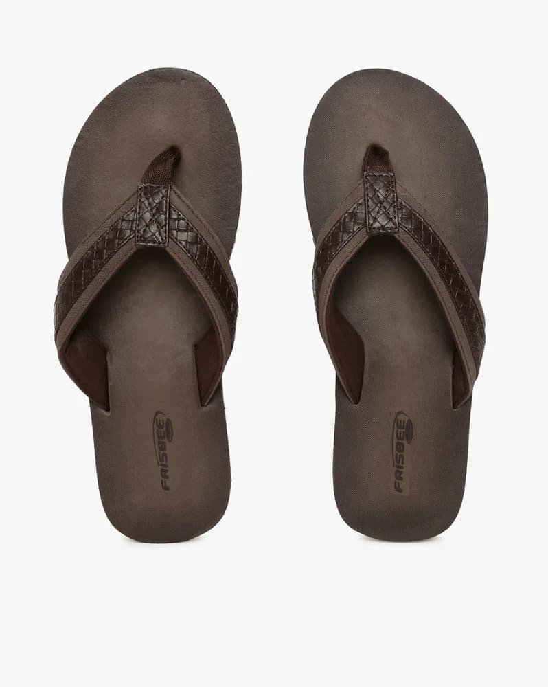 Panelled Thong-Strap Slippers
