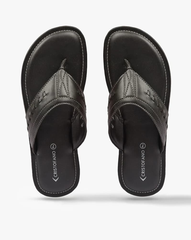 Thong-Strap Slip-On Sandals