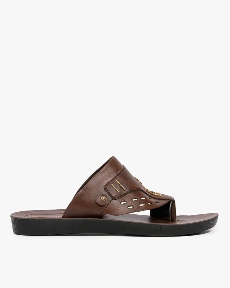 Toe-Ring Slip-On Sandals