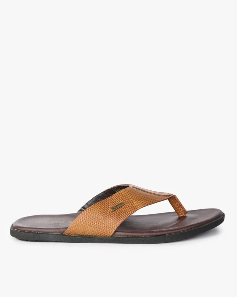 Thong-Strap Slip-On Sandals