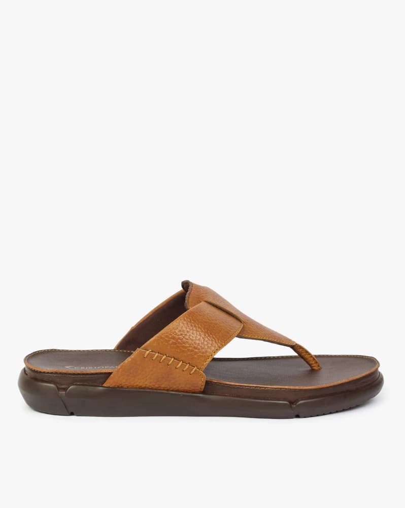 Slip-On T-strap Sandals