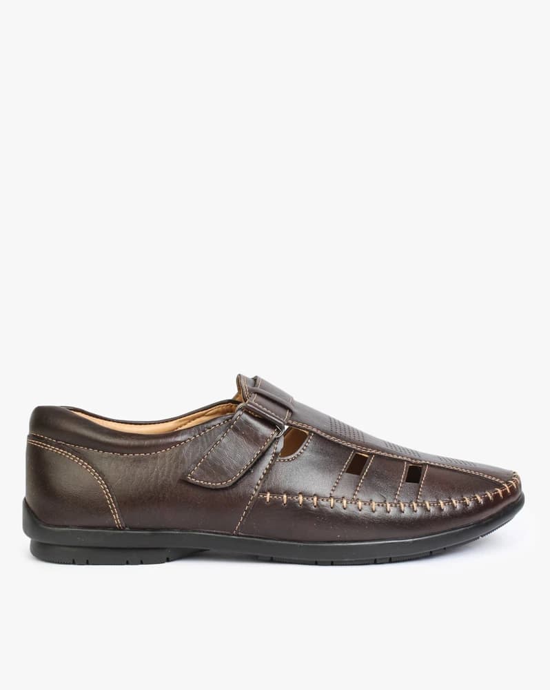 Shoe-Style Fisherman Sandals with Velcro Closure