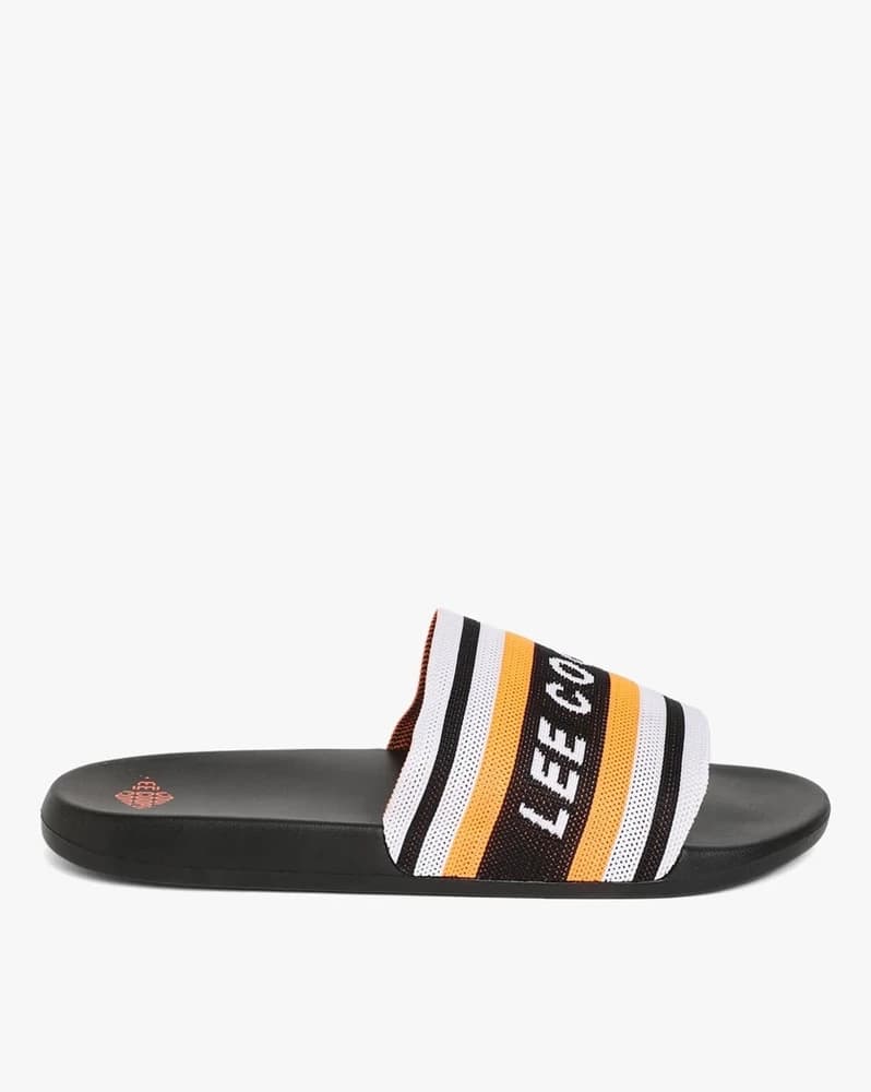 Brand Print Knitted Slides