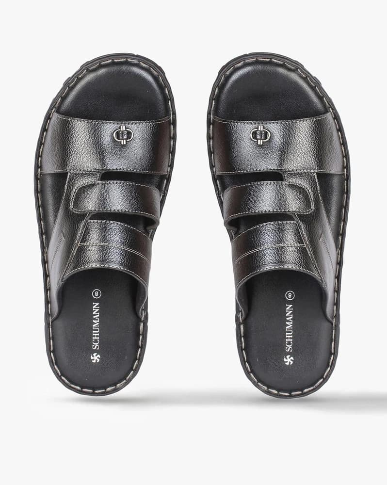 Cross Strap Slip-On Sandals