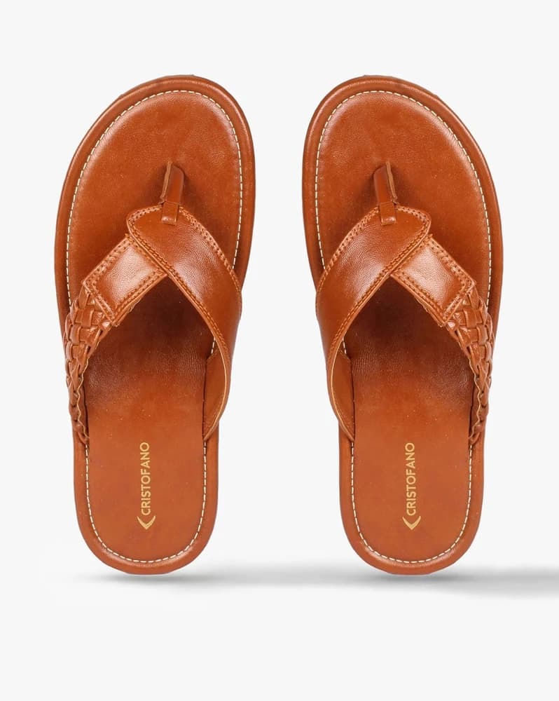 Round-Toe Slip-On Sandals