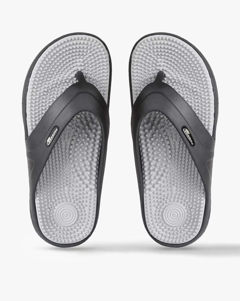 Men Thong-Strap Flip-Flops with Textured Footbed