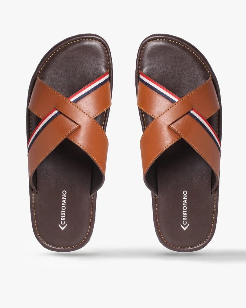 Criss-Cross Strap Slides