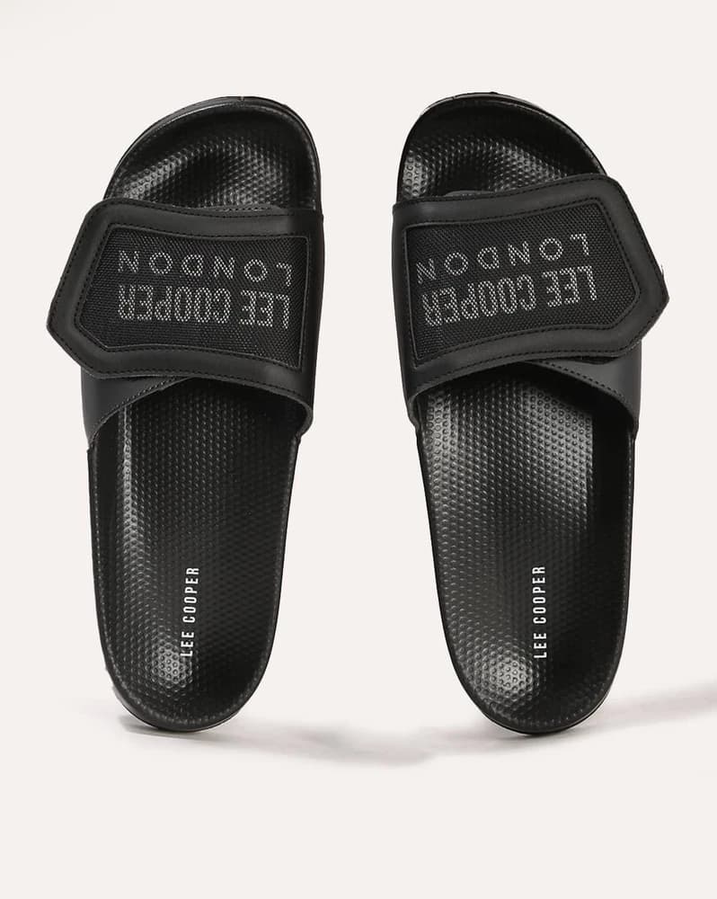Men Logo Print Slides