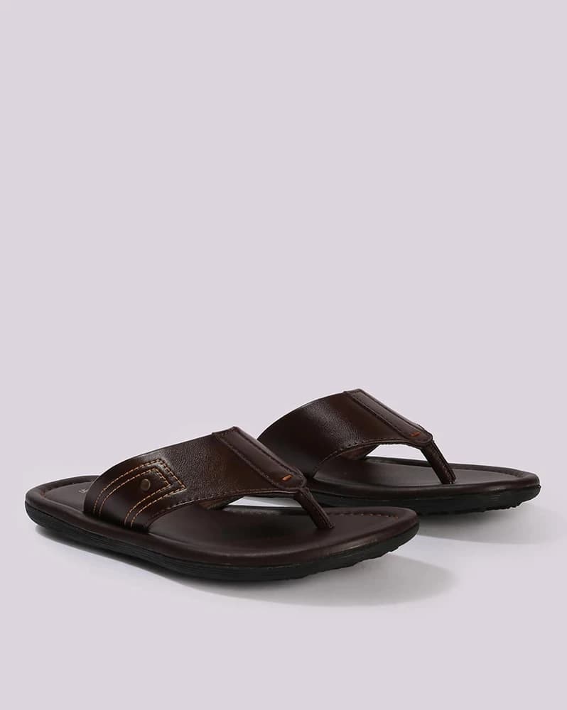 Men Thong-Strap Slip-On Sandals